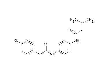 N-(4-{[(4-chlorophenyl)acetyl]amino}phenyl)-3-methylbutanamide