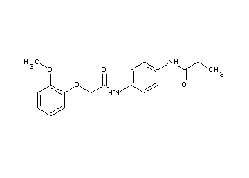 N-(4-{[2-(2-methoxyphenoxy)acetyl]amino}phenyl)propanamide