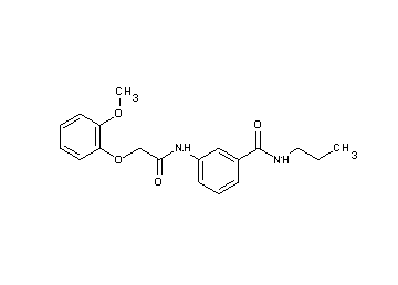 3-{[(2-methoxyphenoxy)acetyl]amino}-N-propylbenzamide