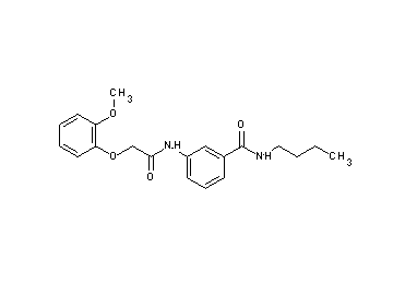 N-butyl-3-{[(2-methoxyphenoxy)acetyl]amino}benzamide