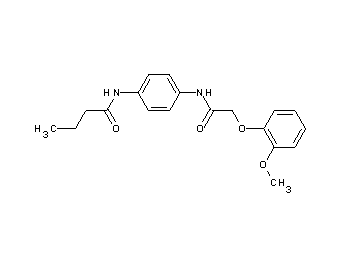 N-(4-{[2-(2-methoxyphenoxy)acetyl]amino}phenyl)butanamide