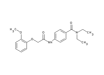 N,N-diethyl-4-{[(2-methoxyphenoxy)acetyl]amino}benzamide