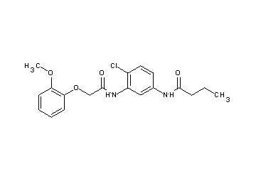 N-(4-chloro-3-{[(2-methoxyphenoxy)acetyl]amino}phenyl)butanamide