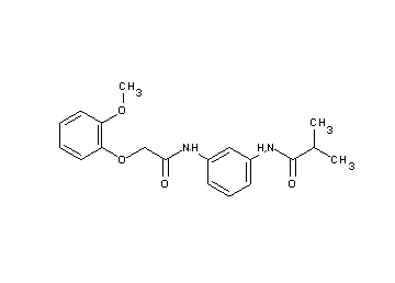 N-(3-{[(2-methoxyphenoxy)acetyl]amino}phenyl)-2-methylpropanamide