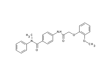 4-{[(2-methoxyphenoxy)acetyl]amino}-N-methyl-N-phenylbenzamide - Click Image to Close
