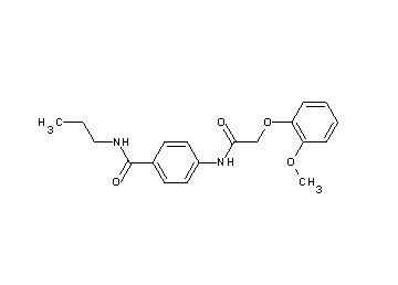 4-{[(2-methoxyphenoxy)acetyl]amino}-N-propylbenzamide - Click Image to Close