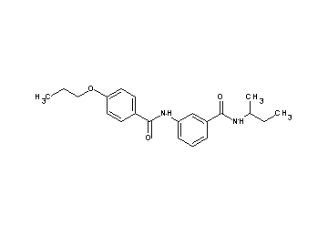 N-(sec-butyl)-3-[(4-propoxybenzoyl)amino]benzamide - Click Image to Close
