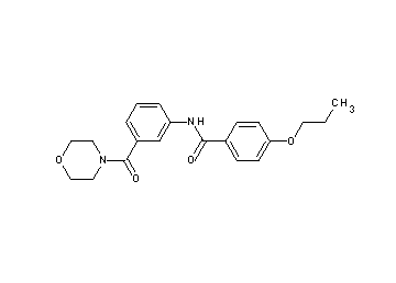 N-[3-(4-morpholinylcarbonyl)phenyl]-4-propoxybenzamide - Click Image to Close
