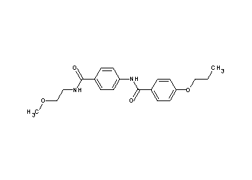 N-(4-{[(2-methoxyethyl)amino]carbonyl}phenyl)-4-propoxybenzamide
