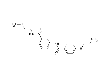 N-(2-methoxyethyl)-3-[(4-propoxybenzoyl)amino]benzamide