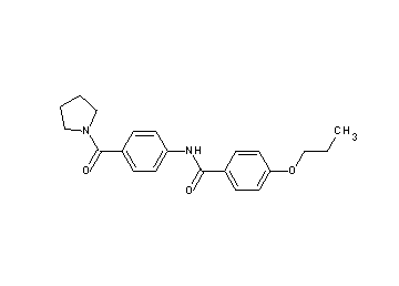 4-propoxy-N-[4-(1-pyrrolidinylcarbonyl)phenyl]benzamide
