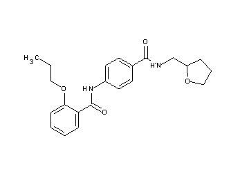 2-propoxy-N-(4-{[(tetrahydro-2-furanylmethyl)amino]carbonyl}phenyl)benzamide