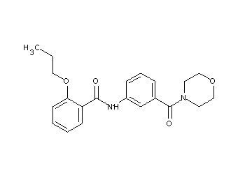 N-[3-(4-morpholinylcarbonyl)phenyl]-2-propoxybenzamide - Click Image to Close
