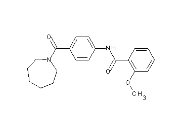 N-[4-(1-azepanylcarbonyl)phenyl]-2-methoxybenzamide