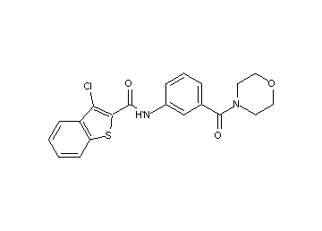 3-chloro-N-[3-(4-morpholinylcarbonyl)phenyl]-1-benzothiophene-2-carboxamide