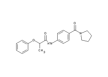 2-phenoxy-N-[4-(1-pyrrolidinylcarbonyl)phenyl]propanamide