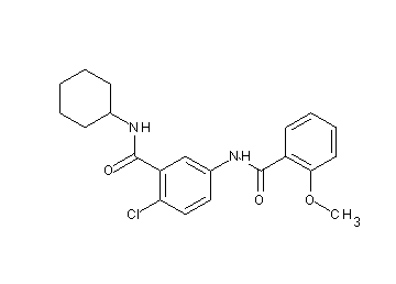 2-chloro-N-cyclohexyl-5-[(2-methoxybenzoyl)amino]benzamide
