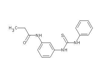 N-{3-[(anilinocarbonothioyl)amino]phenyl}propanamide