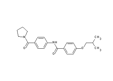4-isobutoxy-N-[4-(1-pyrrolidinylcarbonyl)phenyl]benzamide