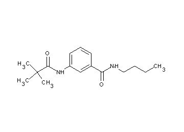 N-butyl-3-[(2,2-dimethylpropanoyl)amino]benzamide