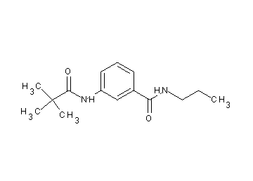 3-[(2,2-dimethylpropanoyl)amino]-N-propylbenzamide - Click Image to Close