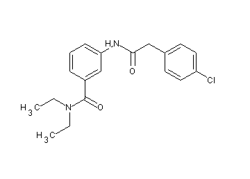 3-{[(4-chlorophenyl)acetyl]amino}-N,N-diethylbenzamide