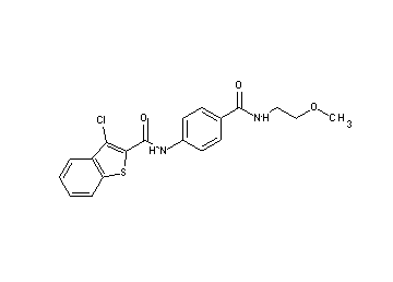 3-chloro-N-(4-{[(2-methoxyethyl)amino]carbonyl}phenyl)-1-benzothiophene-2-carboxamide