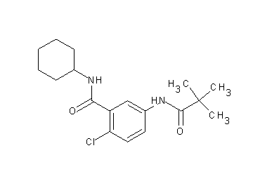 2-chloro-N-cyclohexyl-5-[(2,2-dimethylpropanoyl)amino]benzamide