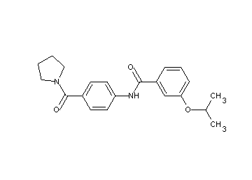 3-isopropoxy-N-[4-(1-pyrrolidinylcarbonyl)phenyl]benzamide