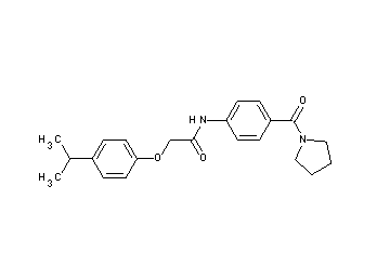 2-(4-isopropylphenoxy)-N-[4-(1-pyrrolidinylcarbonyl)phenyl]acetamide
