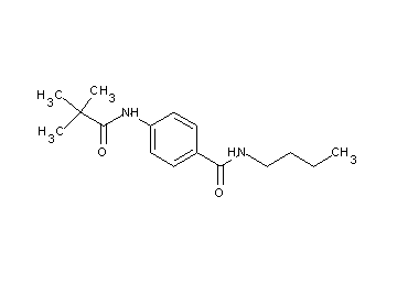 N-butyl-4-[(2,2-dimethylpropanoyl)amino]benzamide
