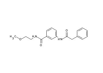 N-(2-methoxyethyl)-3-[(phenylacetyl)amino]benzamide - Click Image to Close