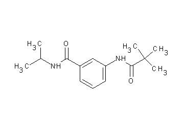3-[(2,2-dimethylpropanoyl)amino]-N-isopropylbenzamide