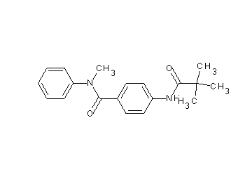 4-[(2,2-dimethylpropanoyl)amino]-N-methyl-N-phenylbenzamide