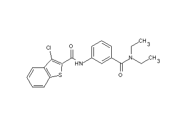 3-chloro-N-{3-[(diethylamino)carbonyl]phenyl}-1-benzothiophene-2-carboxamide