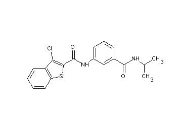 3-chloro-N-{3-[(isopropylamino)carbonyl]phenyl}-1-benzothiophene-2-carboxamide