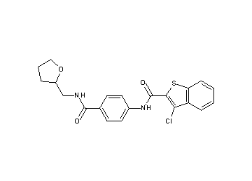 3-chloro-N-(4-{[(tetrahydro-2-furanylmethyl)amino]carbonyl}phenyl)-1-benzothiophene-2-carboxamide