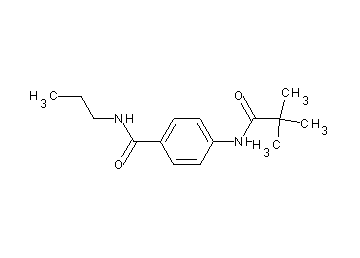 4-[(2,2-dimethylpropanoyl)amino]-N-propylbenzamide