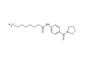 N-[4-(1-pyrrolidinylcarbonyl)phenyl]octanamide