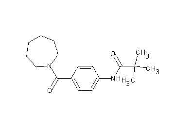 N-[4-(1-azepanylcarbonyl)phenyl]-2,2-dimethylpropanamide