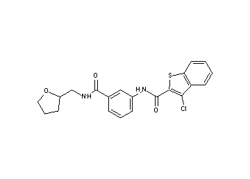 3-chloro-N-(3-{[(tetrahydro-2-furanylmethyl)amino]carbonyl}phenyl)-1-benzothiophene-2-carboxamide