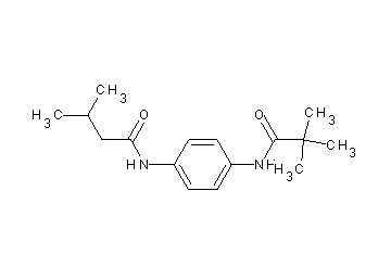 N-{4-[(2,2-dimethylpropanoyl)amino]phenyl}-3-methylbutanamide