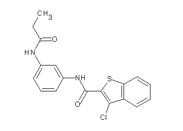 3-chloro-N-[3-(propionylamino)phenyl]-1-benzothiophene-2-carboxamide