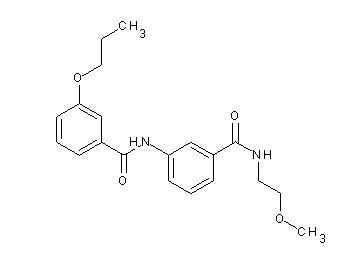 N-(3-{[(2-methoxyethyl)amino]carbonyl}phenyl)-3-propoxybenzamide - Click Image to Close
