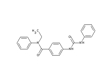 4-[(anilinocarbonyl)amino]-N-ethyl-N-phenylbenzamide