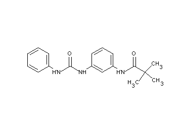 N-{3-[(anilinocarbonyl)amino]phenyl}-2,2-dimethylpropanamide