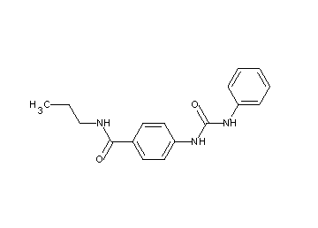 4-[(anilinocarbonyl)amino]-N-propylbenzamide