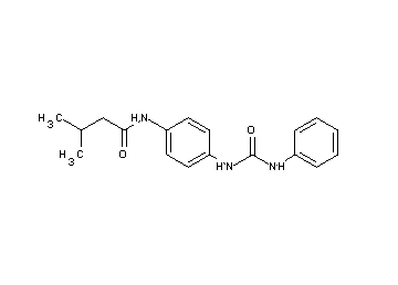 N-{4-[(anilinocarbonyl)amino]phenyl}-3-methylbutanamide