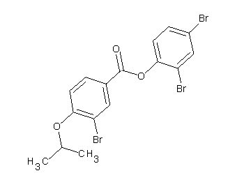 2,4-dibromophenyl 3-bromo-4-isopropoxybenzoate 2,4-dibromophenyl 3-bromo-4-isopropoxybenzoate
