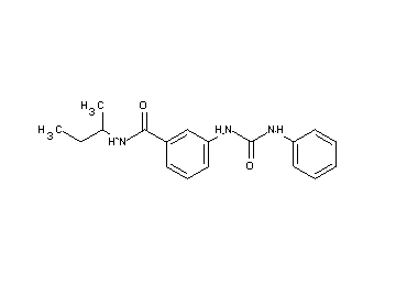 3-[(anilinocarbonyl)amino]-N-(sec-butyl)benzamide